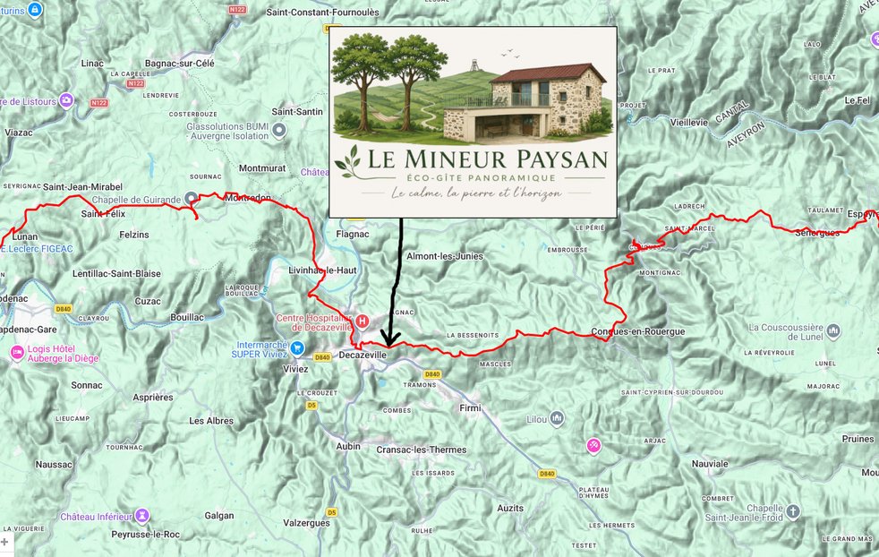 GR65 à Decazeville